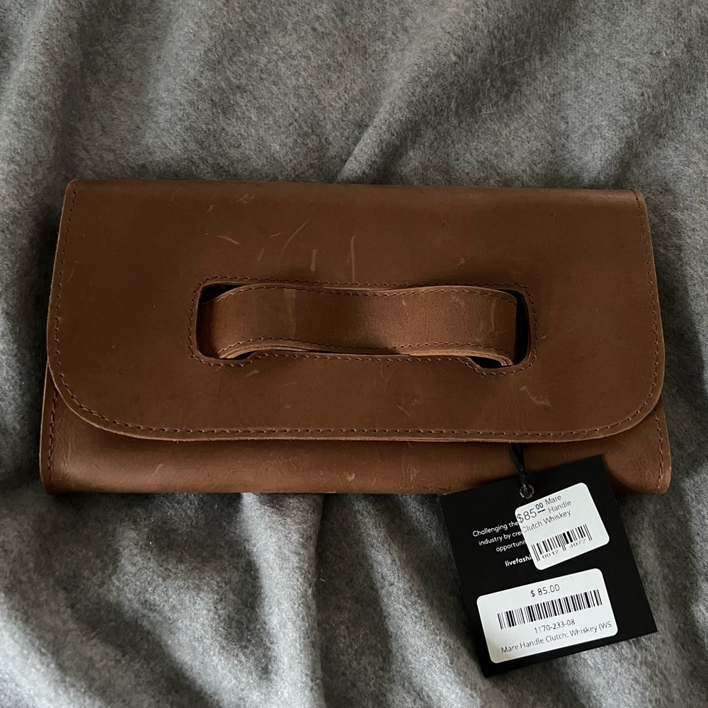 Leather clutch